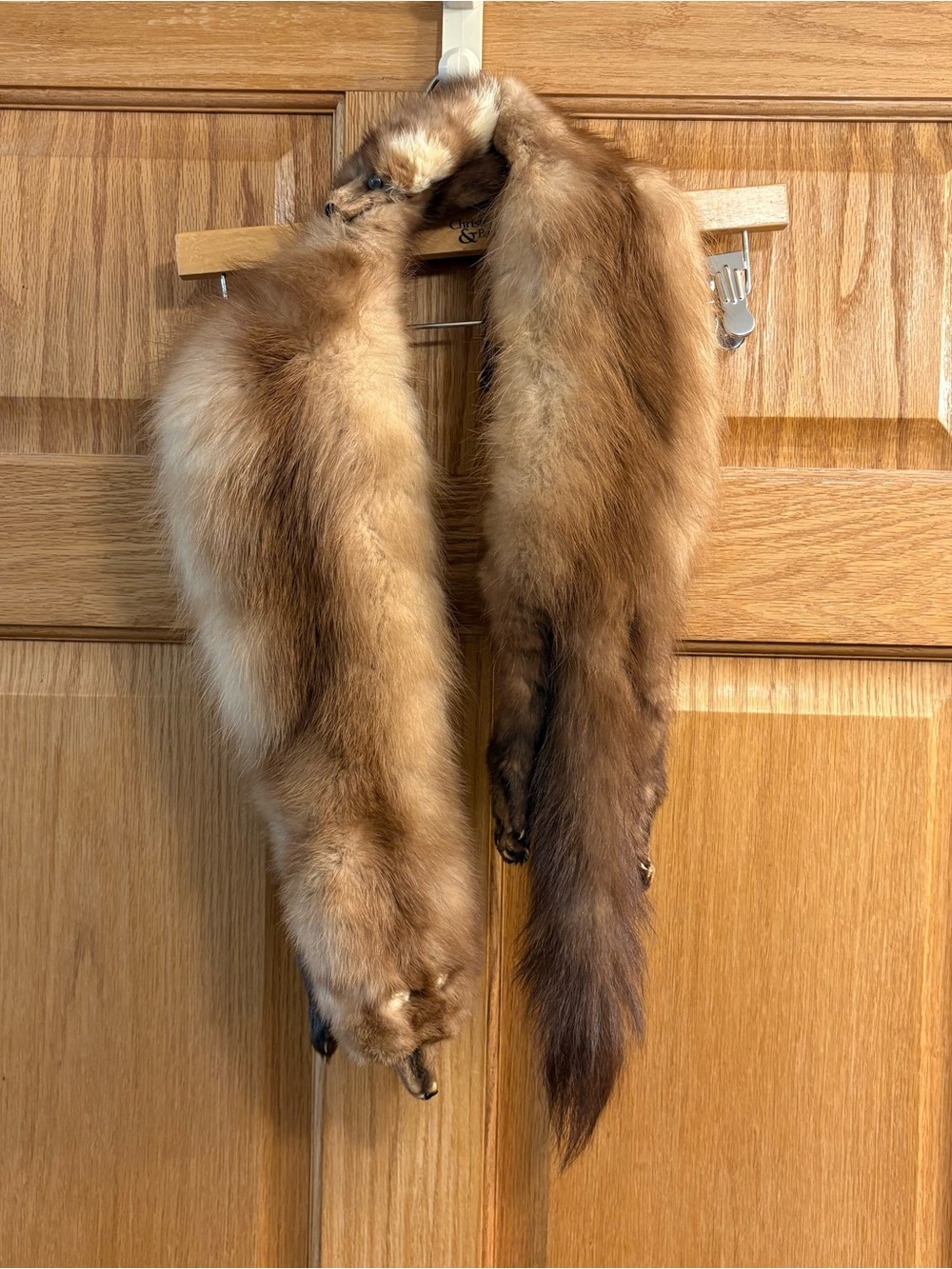 Vintage Mid To Early Century Mink Fur Full Body Stole Collar Scarf Fashion Acc.